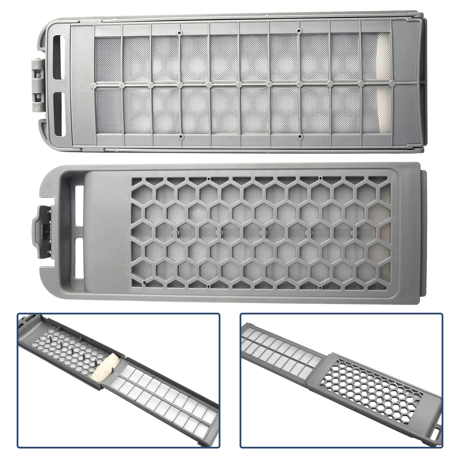 Washing Machine Filter Box Mesh Bag DC62-00018A Gray Plastic Replacement Part For Samsung WA455 WA406 Washer Accessories