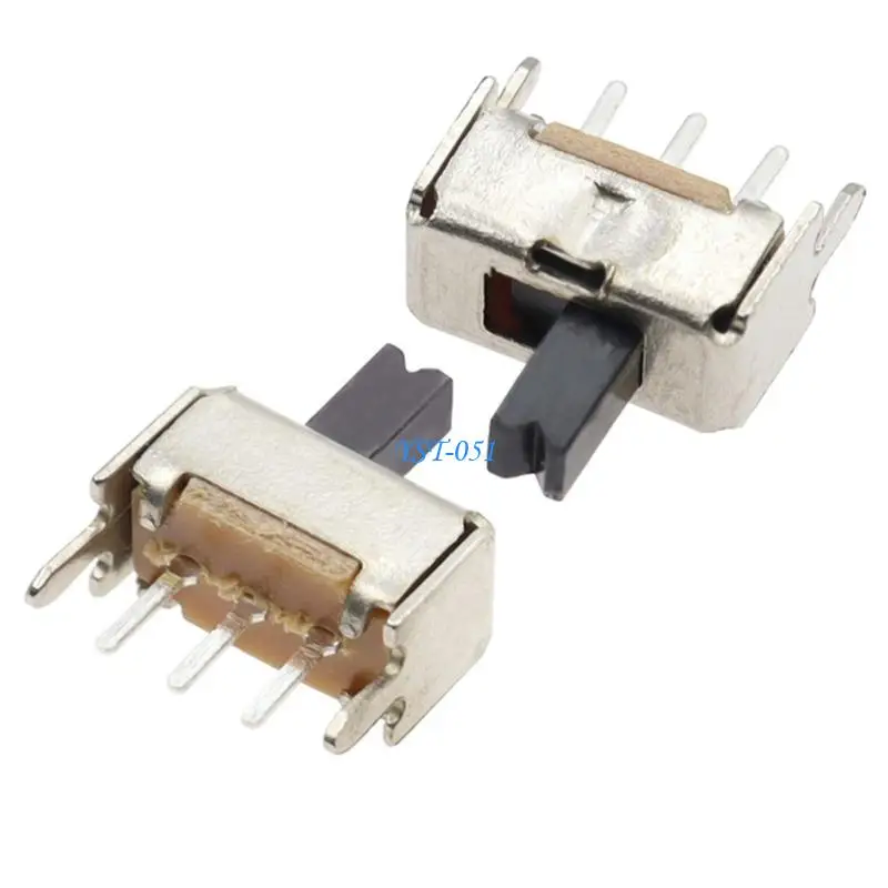 E15A High Performances Slide Switches 3 Pin 2 Position 1P2T Toggle Switches Small Vertical Panel Mount Knob For Electronics