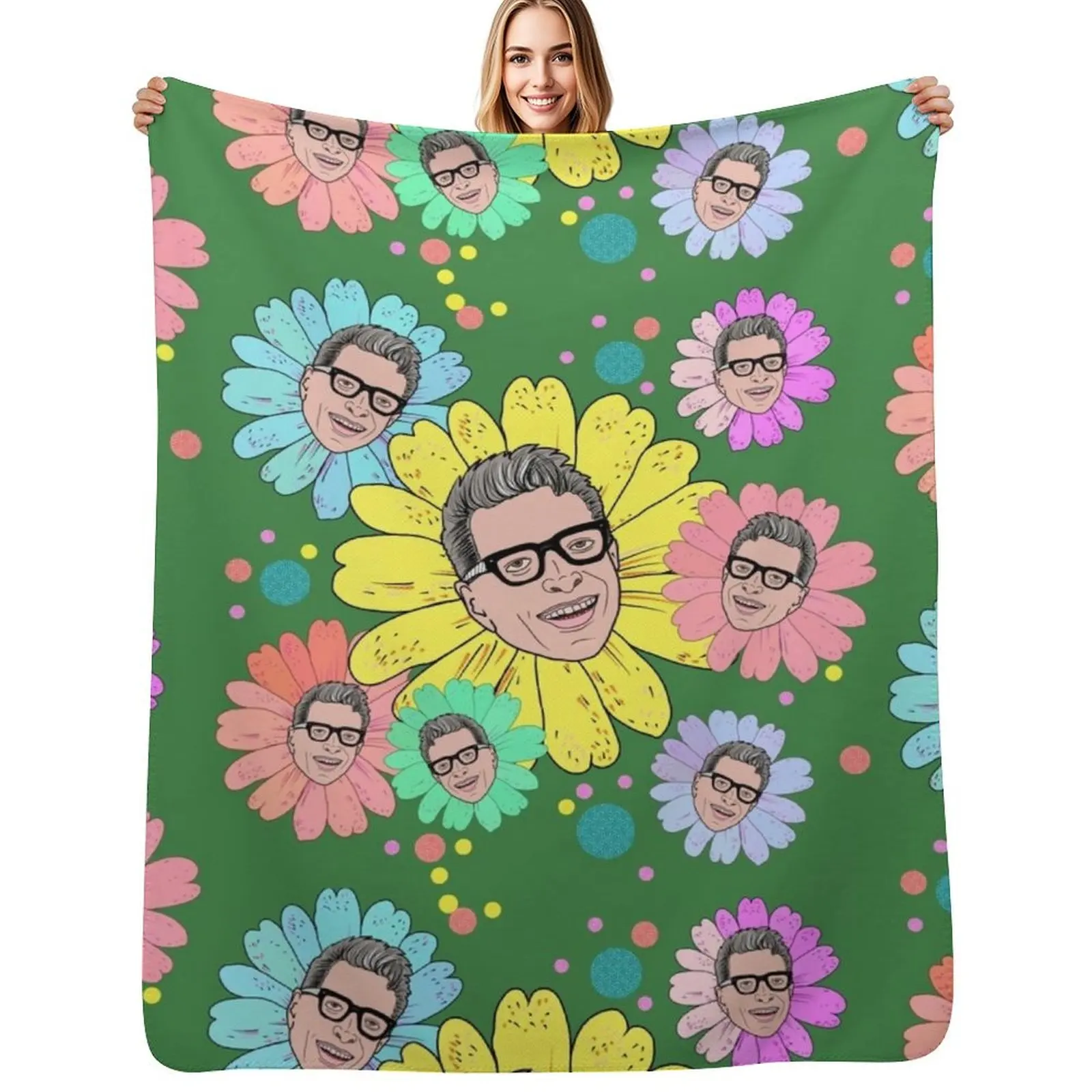 Gold-Bloomin’“Original Vulture Vomit Design” if you buy it from anyone else, it has been stolen from me Throw Blanket