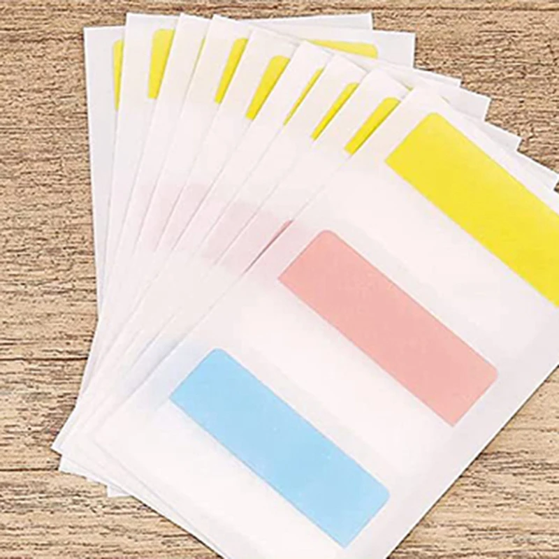 Horizontal Transparent File Bag PP Snap Bag Mini Stationery Storage A5 Information Bag File Bag With Label (8 Pieces)