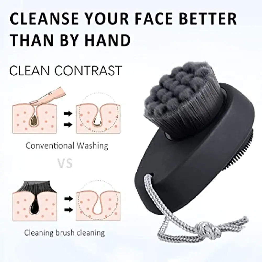 Outil de maquillage en silicone pour enlever les points noirs, brosse de nettoyage du visage, nettoyage des pores, gIslande facial, double face