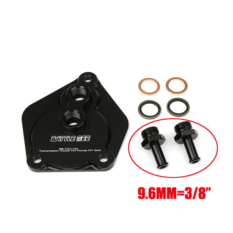 Gear Box Transmission Cooler Adapter Base Plate Sandwich For H*onda Gk5 Gr9 1.5L Fc 1.8L Ver2.0 Cvt BB-TCA-103