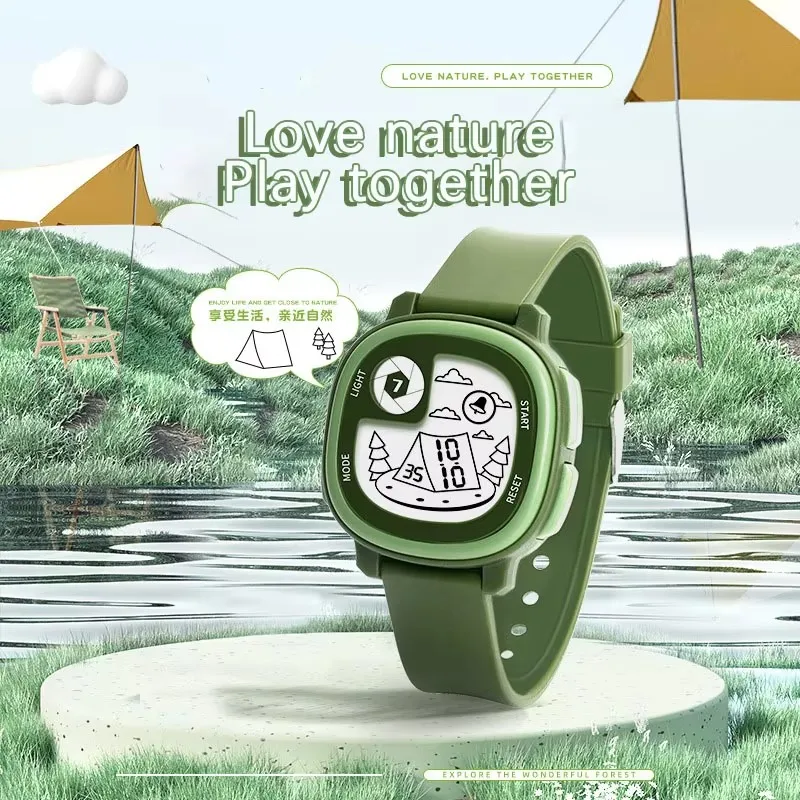 Children Electronic Watch Sports Alarm Clock Timing Waterproof Boy and Girl Student Watches Women fashion Digit Wristwatch
