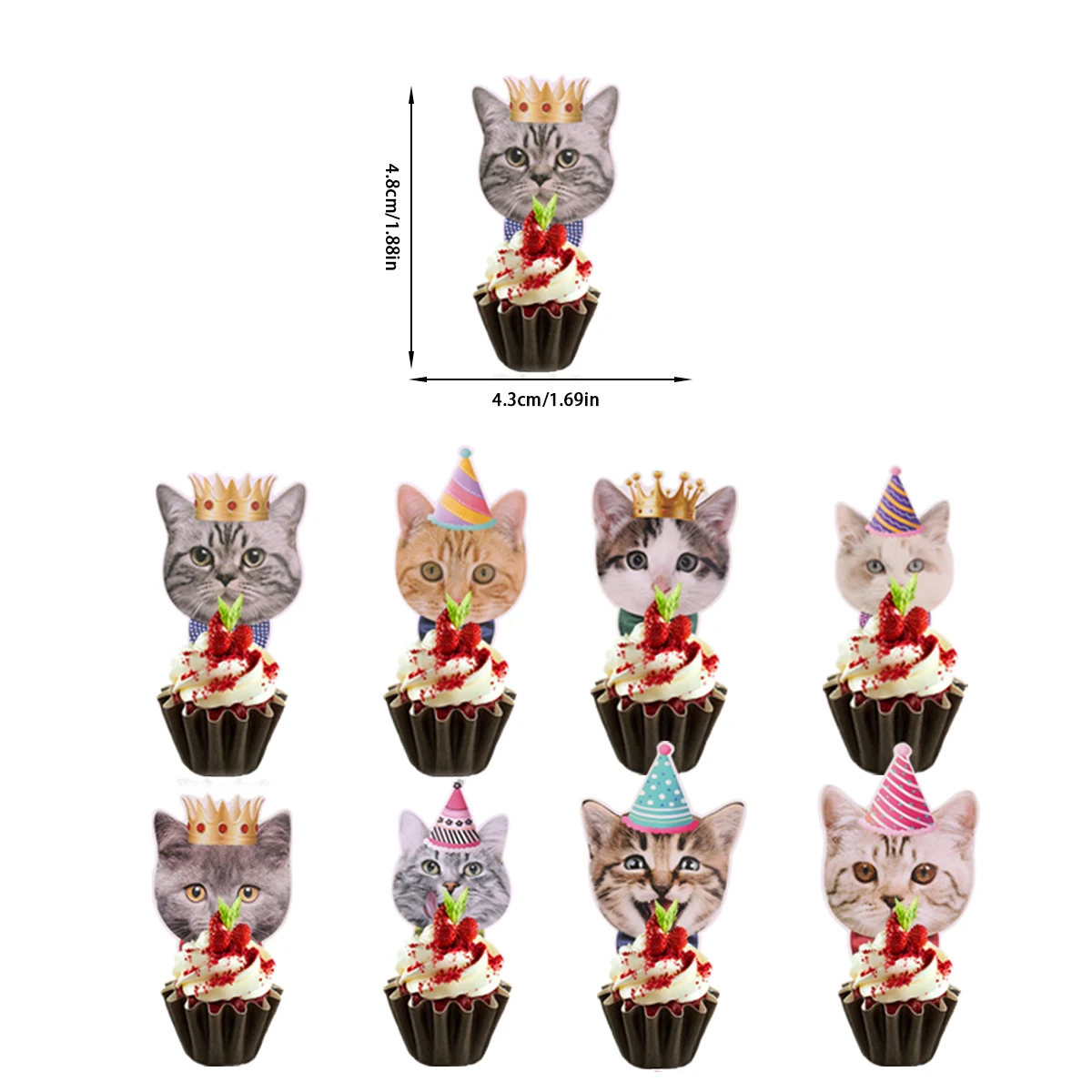 Pet Cats Theme Bunting Banner Pull Wall Flags Happy Birthday Party Decoration Garland for Cat Birthday Decoration Supplies