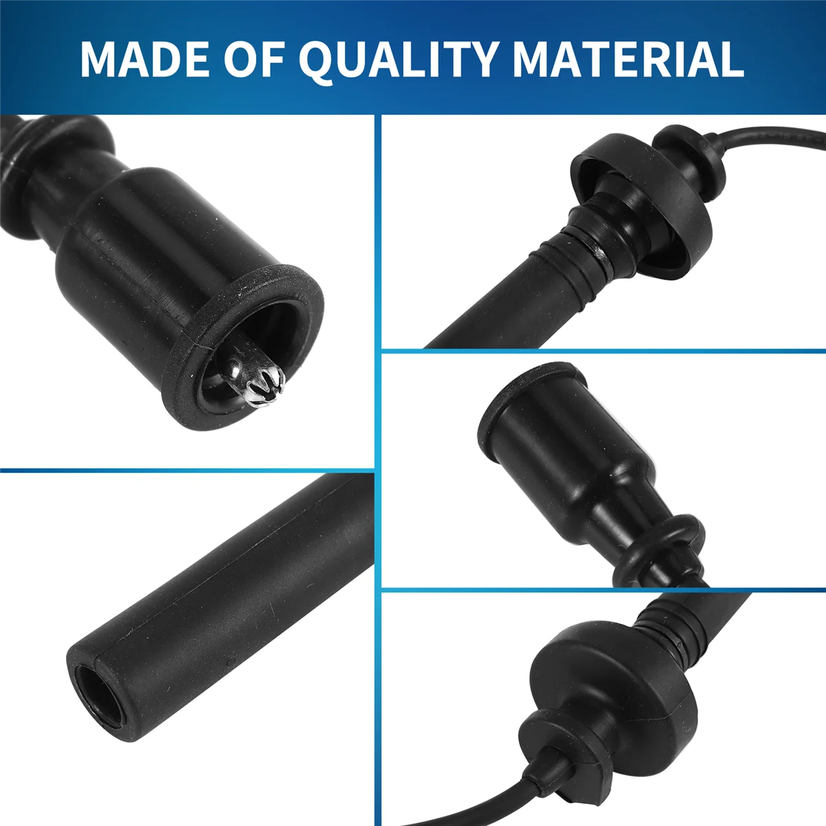 2 Buah Set Kabel Kawat Pengapian Busi untuk Mitsubishi Lancer 1.6L MD 365102 —L49A