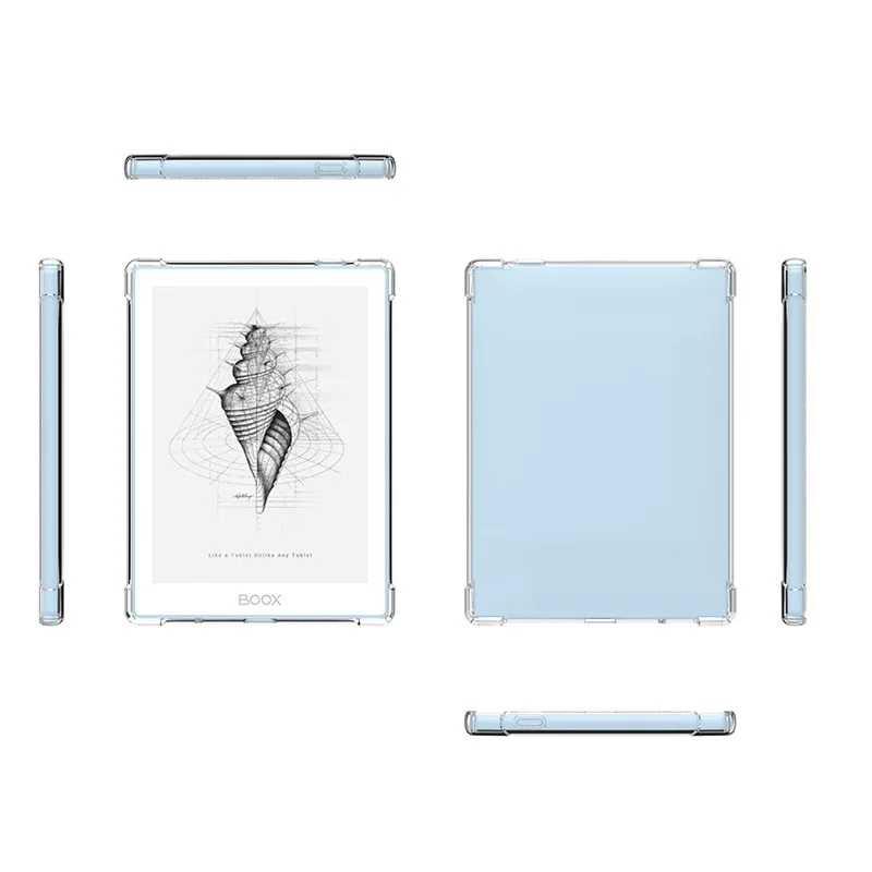 Funda voor Onyx Boox Go 6 "2024 Case Transparante TPU Cover Schokbestendige Airbags voor Boox Poke5 5S/Poke4 4S Tablet Beschermende Shell