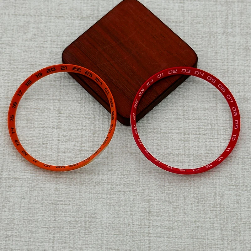 Custom 30.5 x 27.5 mm Watch Bezel Ring Compatible  SKX007 SKX009  SRPD Case Plastic Inner Ring For NH35  NH36 Case Bezel Ring - view 4