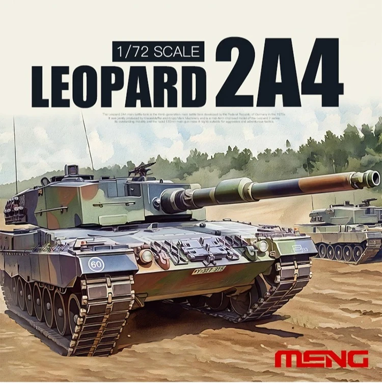 MENG تجميع خزان بلاستيكي أطقم منمذجة 72-009 الألمانية "ليوبارد" 2A4 دبابة قتال رئيسية 1/72
