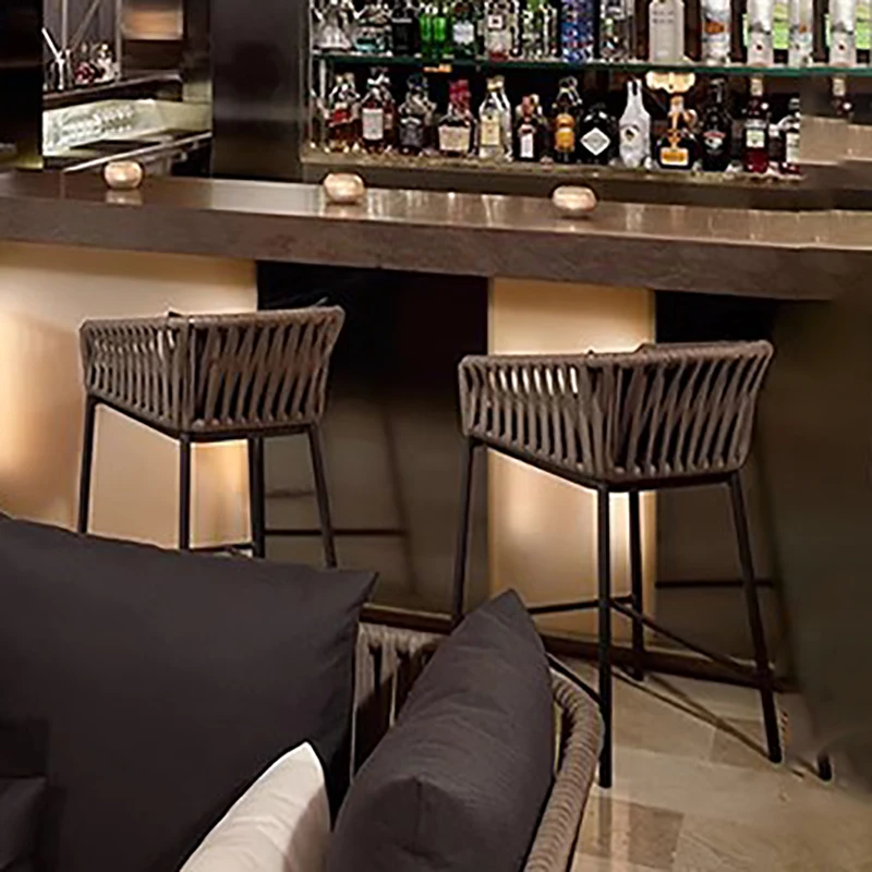 Design Ergonomic Taburetes De Bar Home Furniture Premium Minimalist Bar Chair Modern Comfortable Vintage Classic Bar Chair