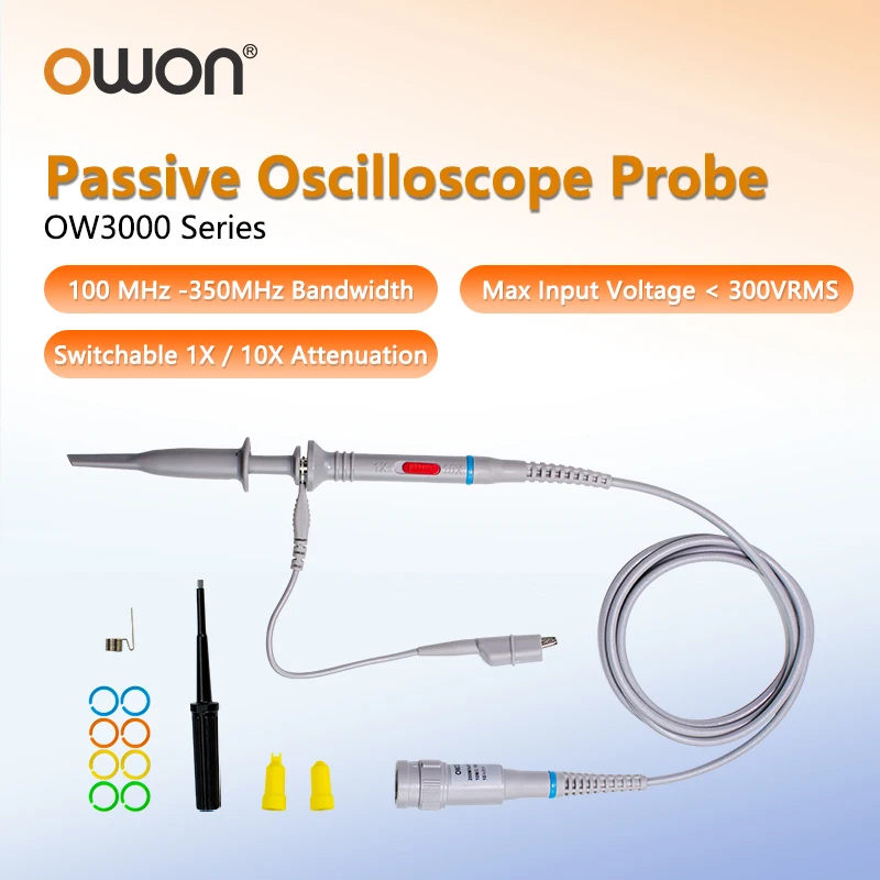 OWON OW3200/OW3100/OW3350 Digital Oscilloscope Probes 200Mhz 100Mhz 350Mhz Bandwidth For XDS HDS200 Series Oscilloscopes