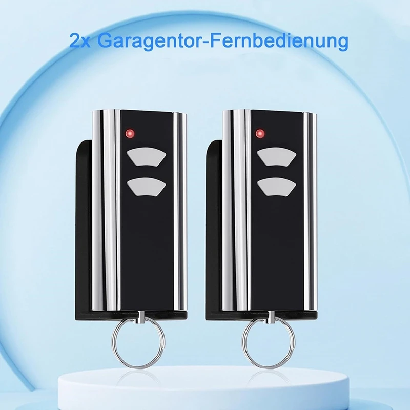 2 แพ็ค 433.92 Mhz ประตูโรงรถมือเครื่องส่งสัญญาณสําหรับเหล็กมาตรฐาน Entrematic RCU 433-2, RCU 433-4, EA433 2KS, T433-4