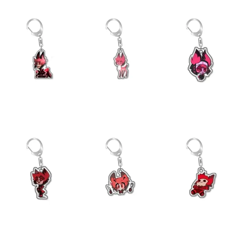 

Коллекция брелоков Hazbin Hotel: Ангел Даст, Чарли. Оригинальные акриловые брелоки ручной работы, милые мультяшные аниме-подвески, игрушки, 5 см.