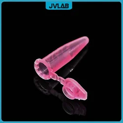 Microtubes Centrifuge Tube 0.5ml Laboratory Centrifugal Tube Bottom Tip Pink Color Scale Locked Cover Pack of 1000/PK