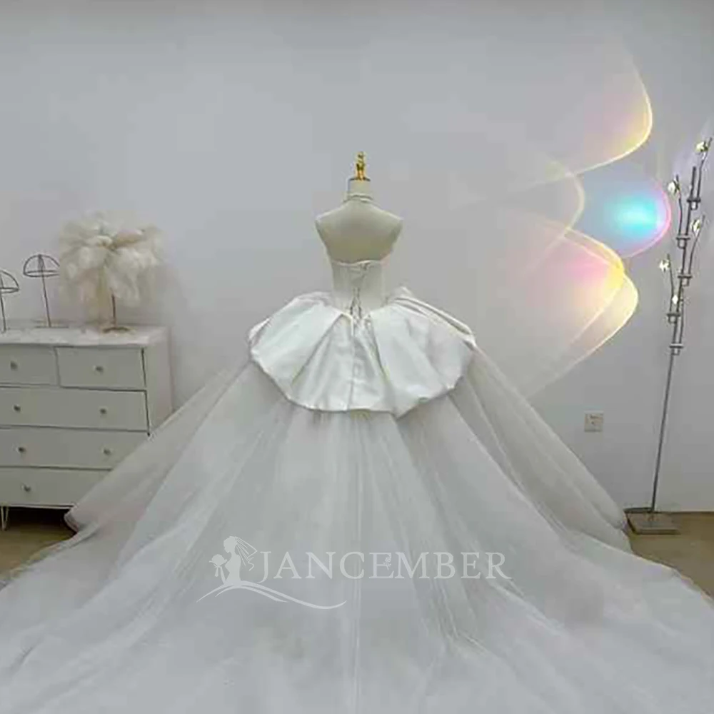 Robe de mariée Vintage personnalisée, sans manches, en Satin, à paillettes, avec traîne, robes de mariée sur mesure
