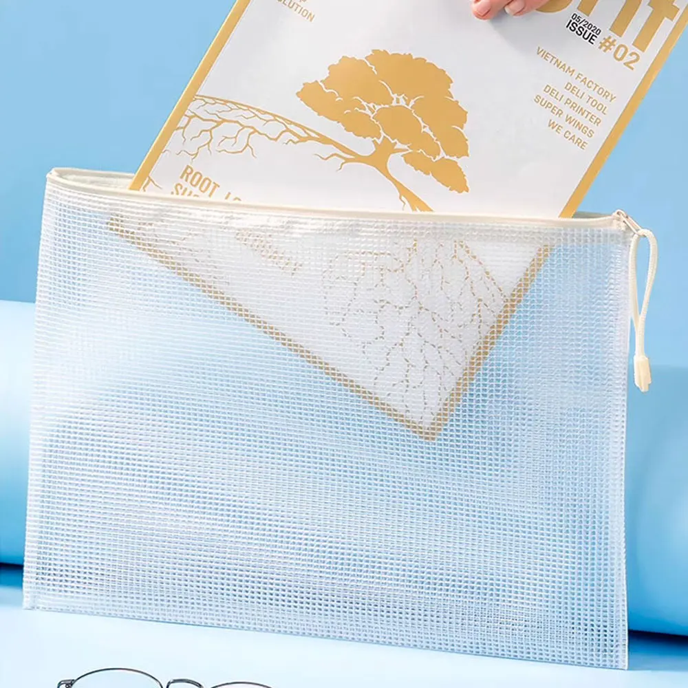 

Рождественские наклейки, А4 Цветовая сумка для файлов Макарон 10, сетчатая сумка на молнии, сумка-Органайзер, подходит для студентов, офисных принадлежностей