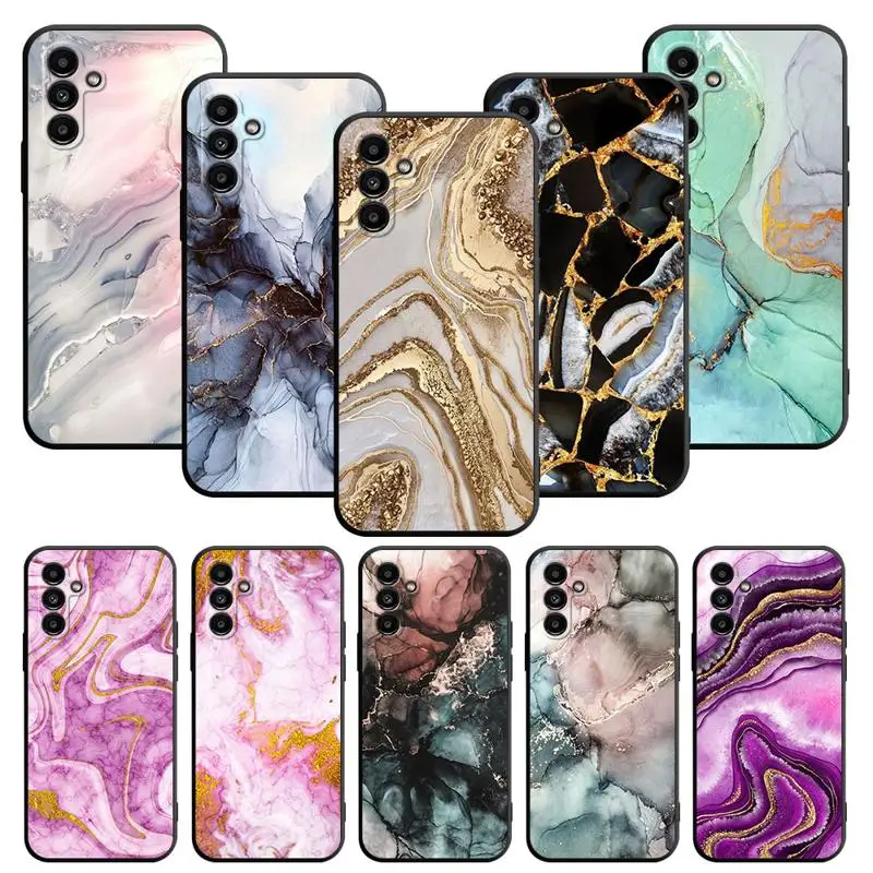 Case For Samsung Galaxy A52 A53 A12 A13 A54 A32 A51 A71 A23 A33 A21s A13 5G A22 A50 Soft Phone Case Marble