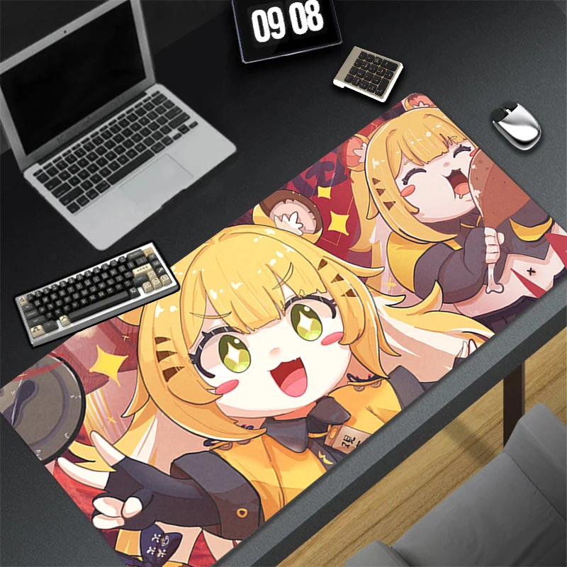 Mousepad Computer Gaming Accessories Keyboard Pad Office PC Rubber Mouse Pad Decoracion Desk Zenless Zone Zero Ju Fufu Mouse Mat