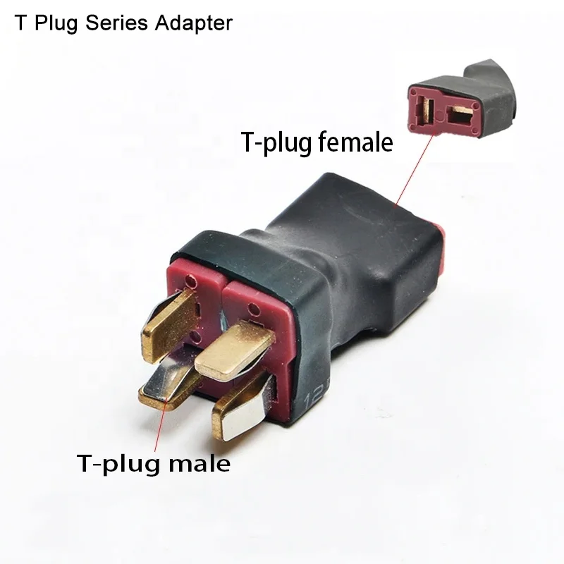 50 قطعة عمداء T التوصيل أنثى إلى ذكر محول مسلسل متوازي موصل محول لبطارية ليبو RC لتقوم بها بنفسك الملحقات #5