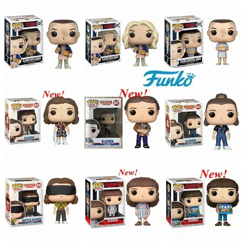 FUNKO POP Toys Eleven 421 511 523 802 826 827 843 847 1238 1297 Colección de figuras de acción de vinilo Modelos para regalos