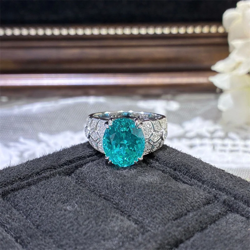 

ZFSILVER 925 Серебро Мода Роскошный тренд Элегантный культивированный драгоценный камень 6 карат Кольцо-подвеска для женщин Свадебная вечеринка Ювелирные изделия Подарок R3-0767