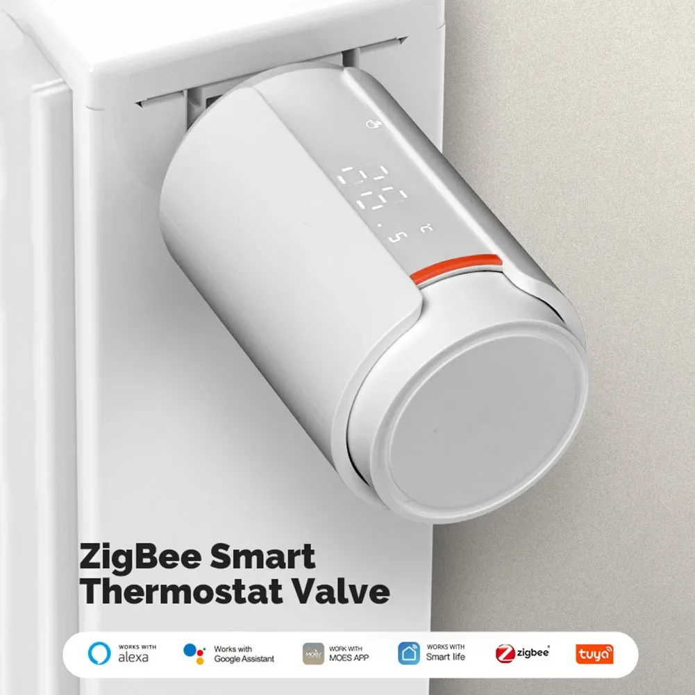 الذكية زيجبي صمام المبرد الحراري يدعم التطبيق التحكم عن بعد متحكم في درجة الحرارة ترموستات المبرد المحرك #4