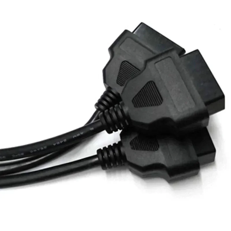 50 سنتيمتر L نوع الكوع رئيس 16 دبوس obd 1 إلى 3 الفاصل سلك كابل تمديد الحبال ذكر إلى الثلاثي موصل سالب Elm327 obd2 رمز #3