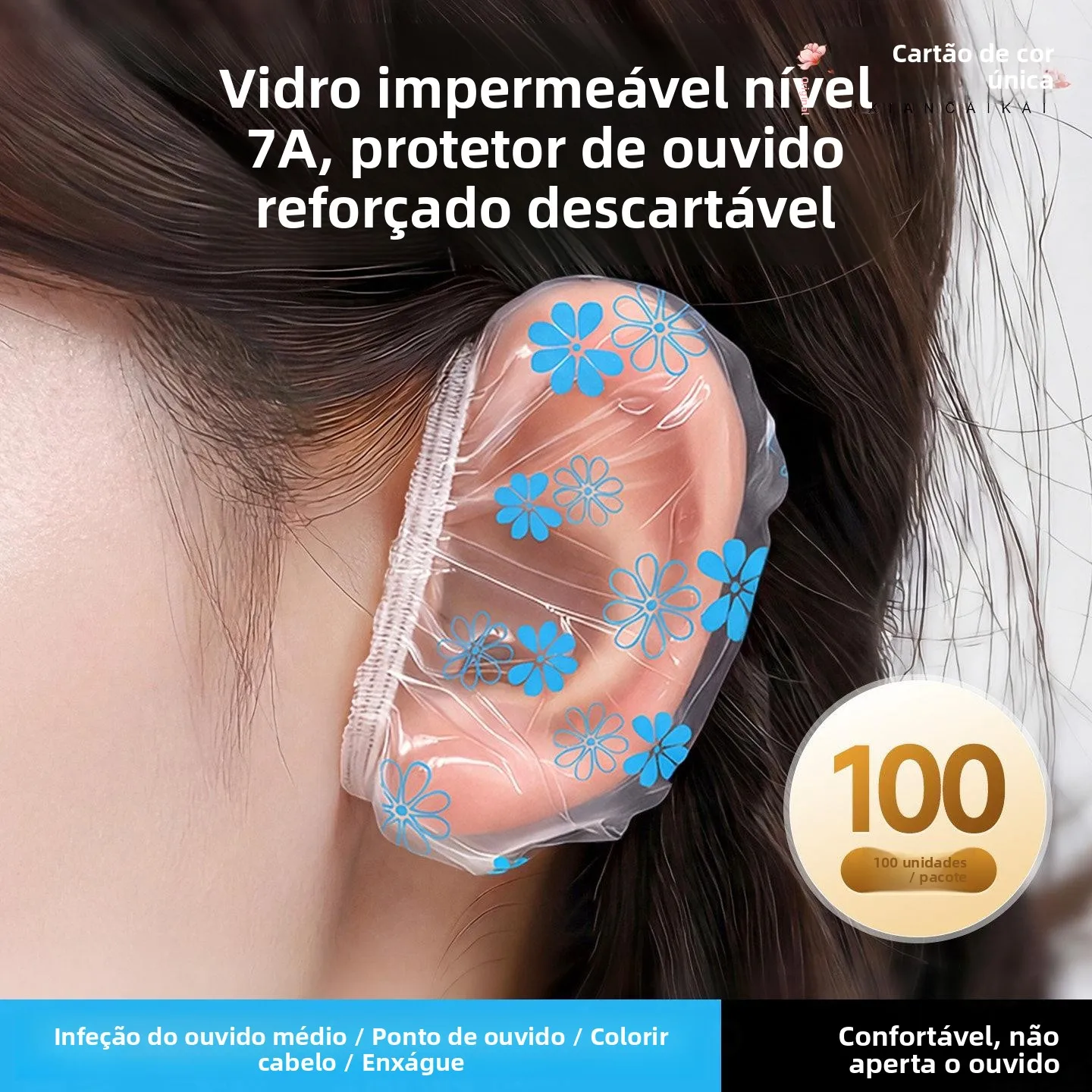 厚みのある防水耳カバー、染毛、洗髪、入浴、ピアス、美容、水害対策、ソフトイヤーマフ