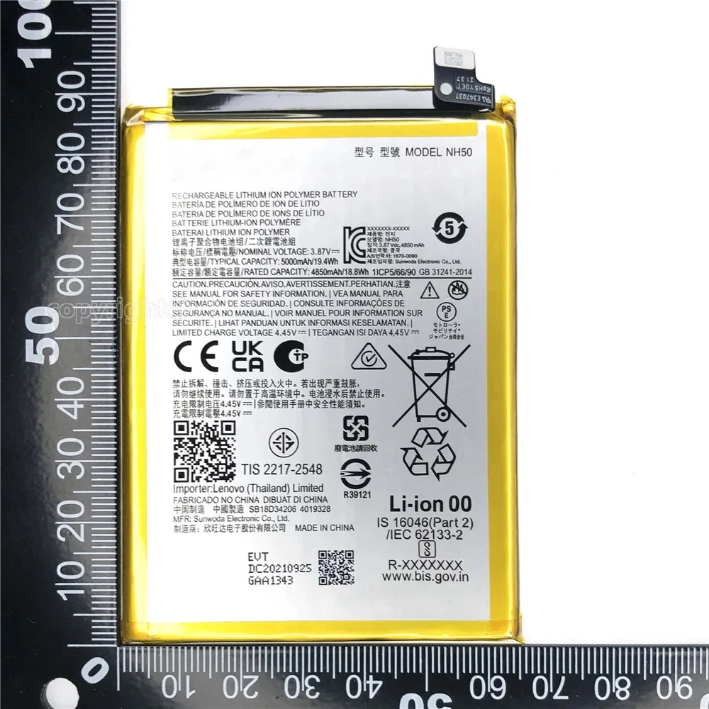 New Original NH50 Battery For Moto G22 XT2231(2022) E13 XT2345(2023) G 5G 2023 E32S G13 XT2331-2(2023) + Free Tools 5000mAh