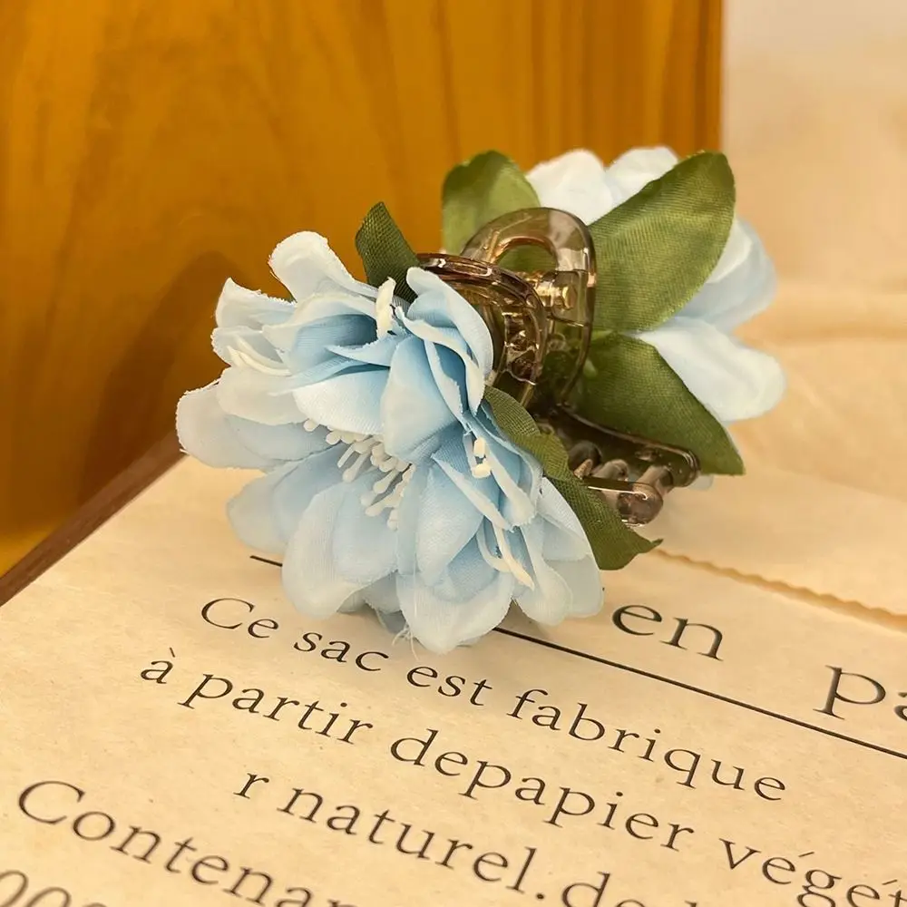 القماش زهرة مشبك شعر عطلة نمط شاطئ البحر زهرة اصطناعية دبوس الشعر منقار البط كليب غطاء الرأس البوهيمي نمط مشبك شعر الشاطئ