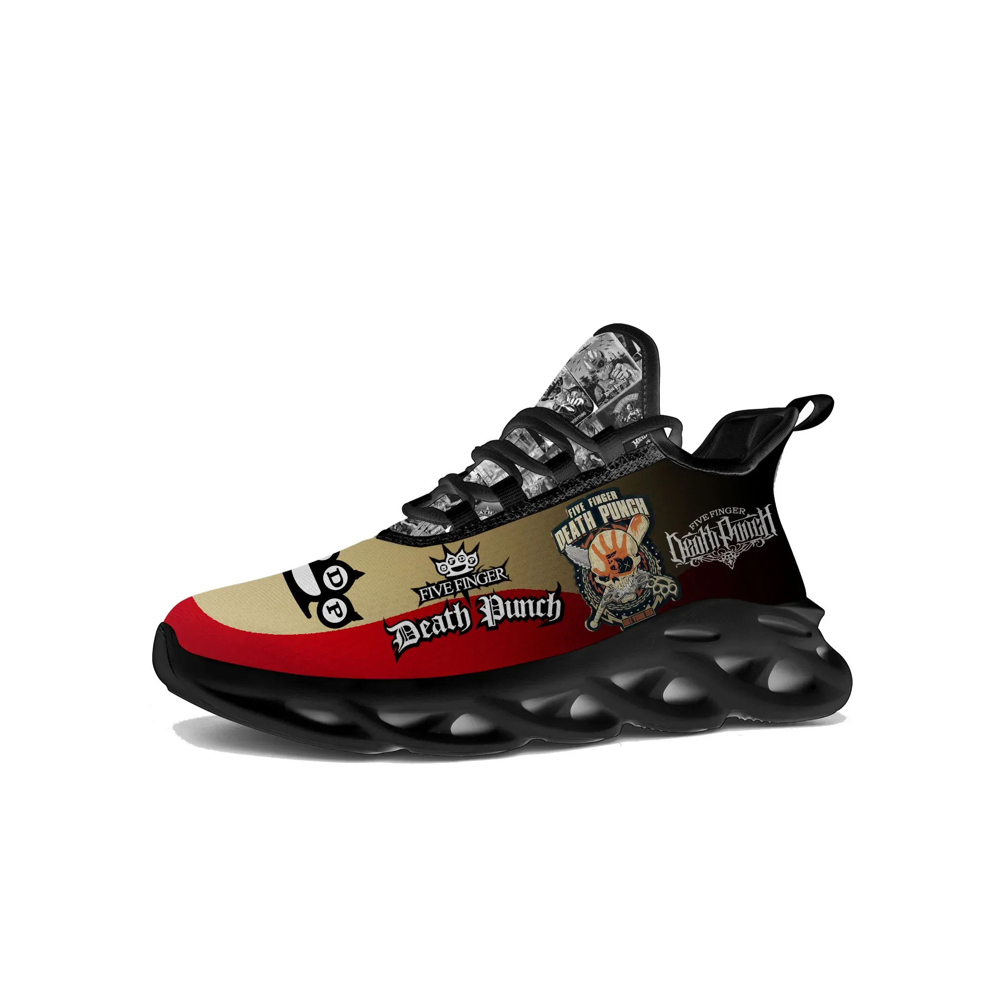 

Five Finger Death Punch Flats Sneakers Mens Womens Custom Made Sports Running Shoes High Quality Sneaker Rock Band Shoe