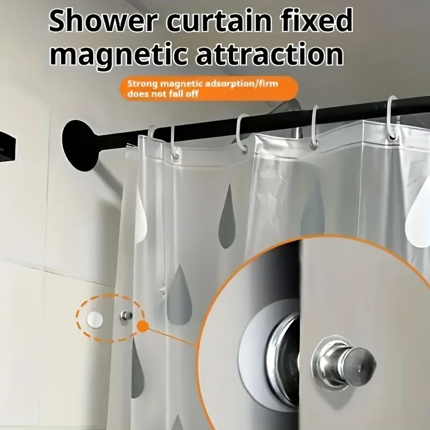20-Piece Metal Magnetic Clip Set - Curtain Clips, Leak-Proof Blackout Magnets, DIY Magnetic Fasteners
