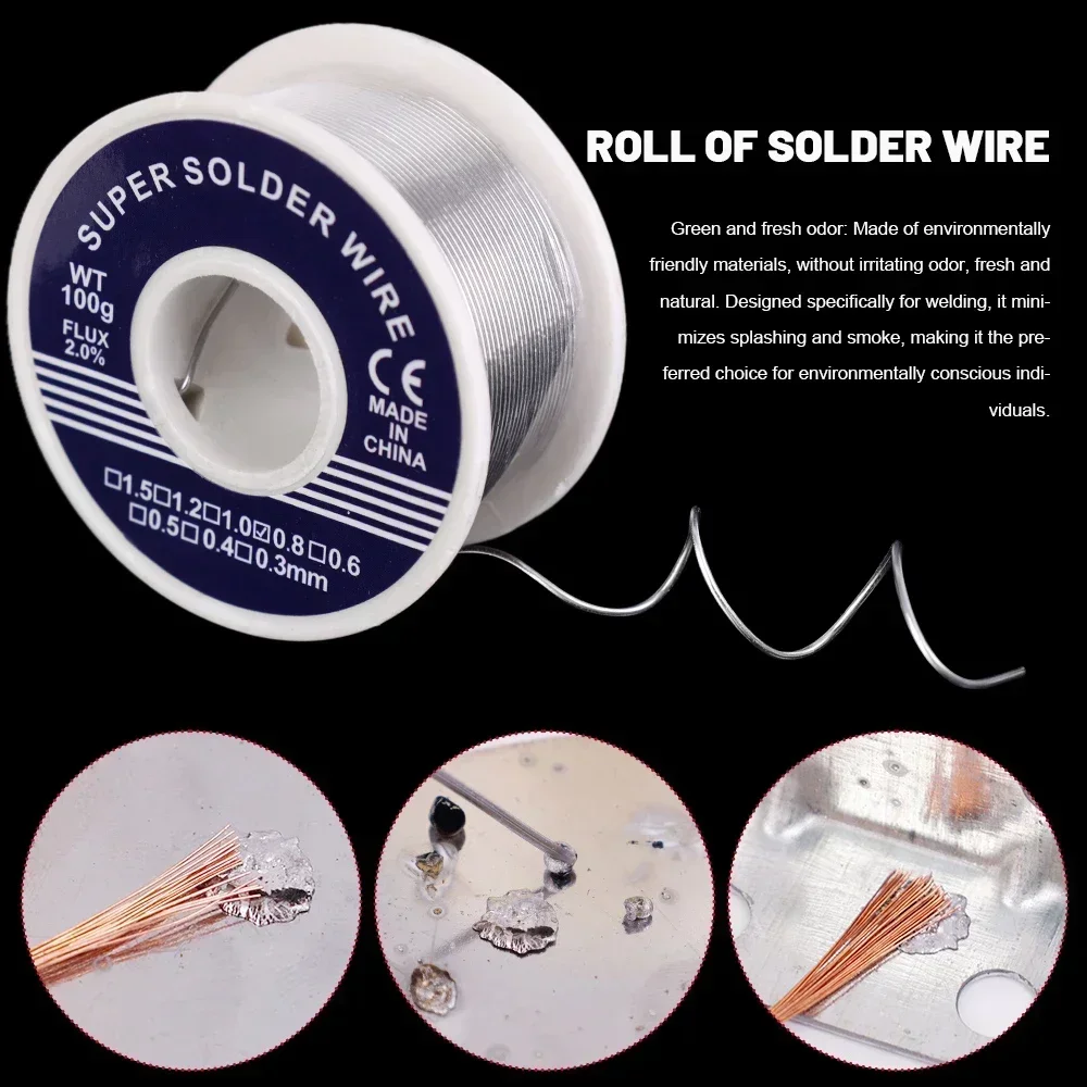 100/20g Low Temperature Solder Wire Easy Melt Tin Lead Alloy Soldering Rods Aluminum Copper Iron Metal Weld Cored Welding Wires