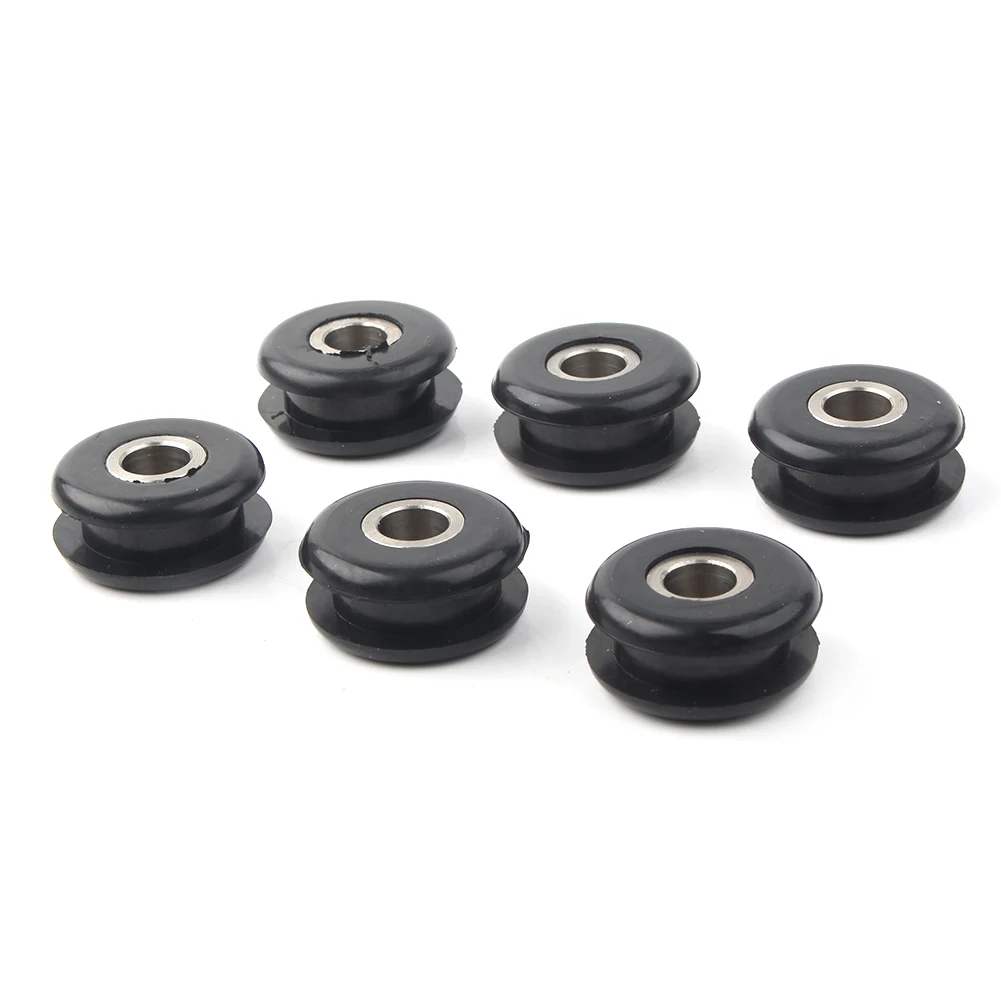 Motorbike Rubber Fuel Gas Tank Mounting Grommets 6Pcs For Harley Davidson Softail FXWG 11447 & 5775
