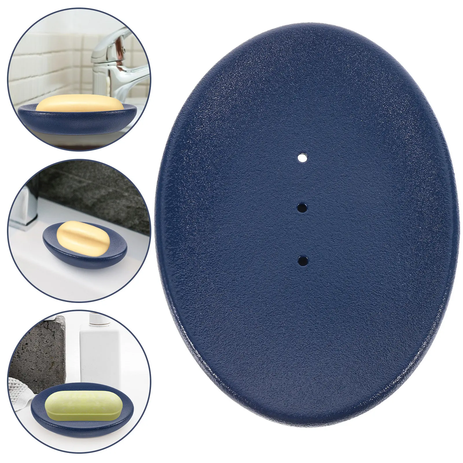 1Pcs Ceramic Soap Container Sleek Modern Vibe Scratch Resistant Stable Base for Bathroom Shower Kitchen Countertop Home Hotel