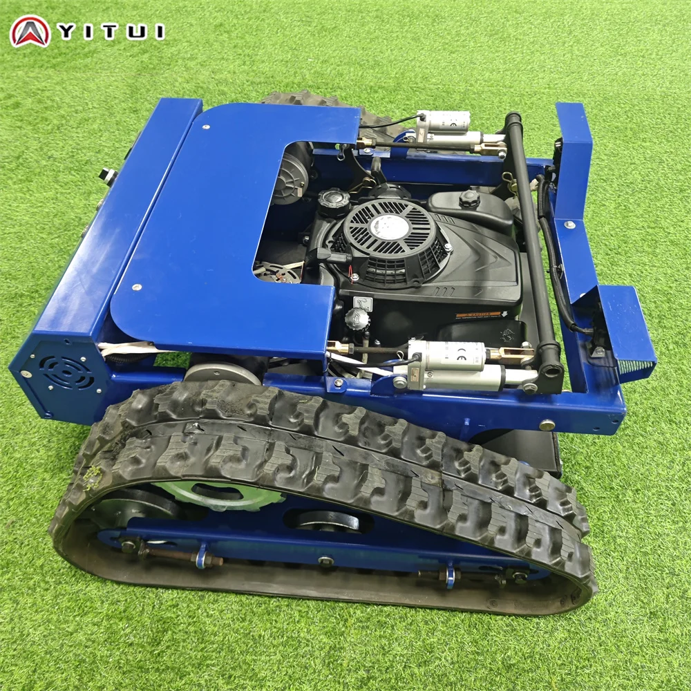 Factory Shipment Of 800 Kg Crawler Lawn Mower Compact Remote Control Type Zero Turn Mower Support Customized