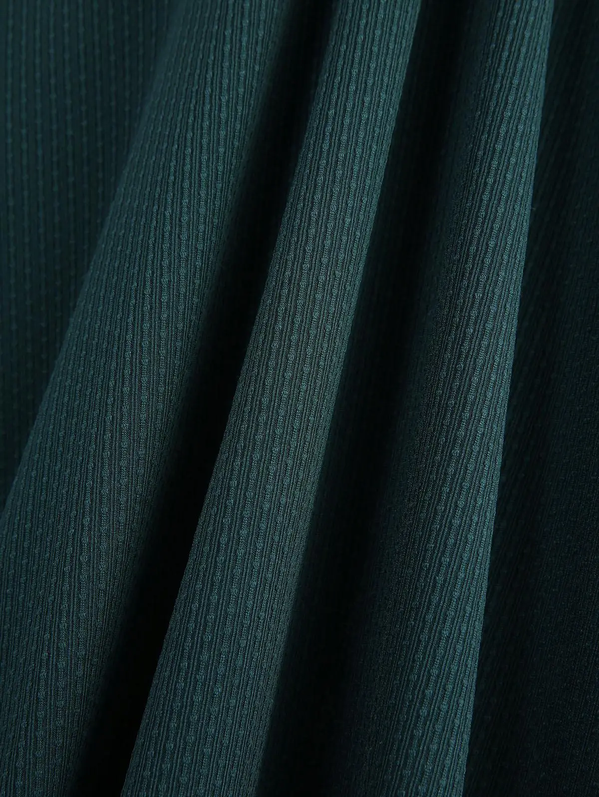 Neue Tiefgrüne Kleider Für Frauen Geraffte Rüschen Panel Sheer Mesh Flare Ärmeln Strukturierte High Low Kleid Herbst Maxi Vestidos