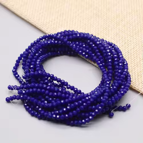 Yanqi 2 3 4mm Rondell Austria Faceted Crystal Beads Round Glass Beads Loose Spacer Beads for Jewelry Making DIY - Image 26