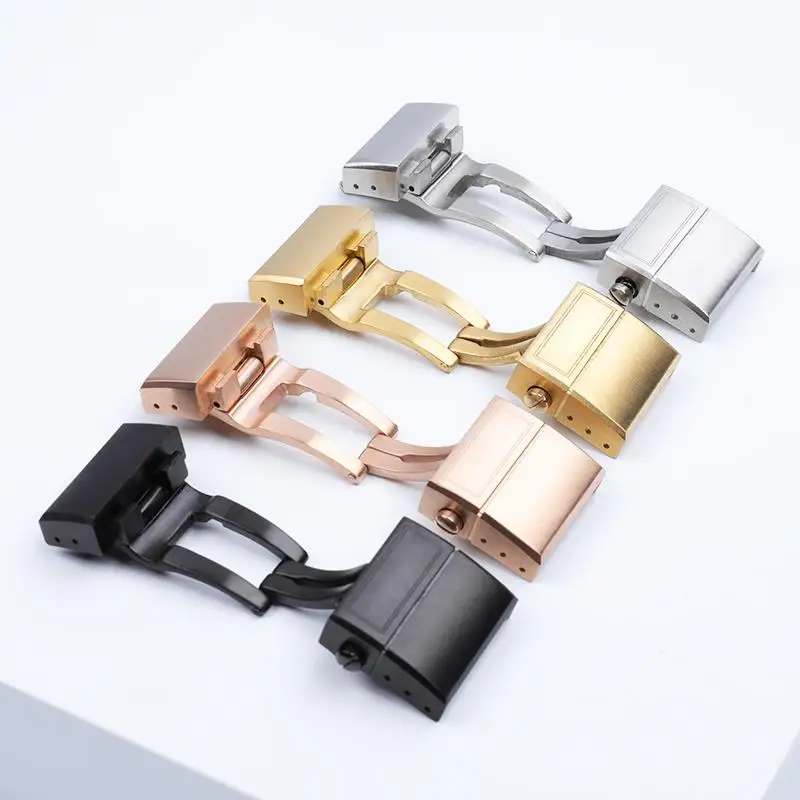 NFR Watch Accessories For Ulysse Nardin Strap Athens Wristband Folding Buckle Quality 316 Stainless Steel Butterfly Clasp 20mm