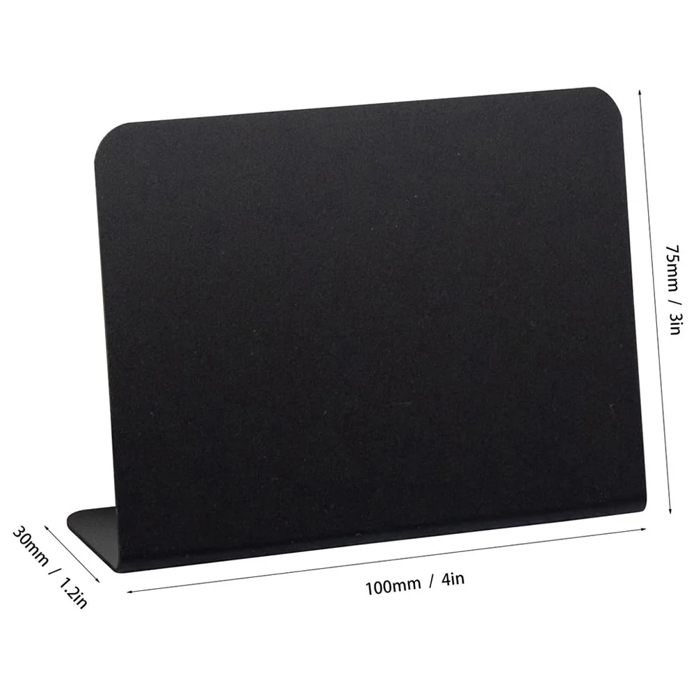 Label Board Chalkboard Signs Framed Chalkboard Household Restaurant Black Erasable L-shaped Multipurpose Brand New