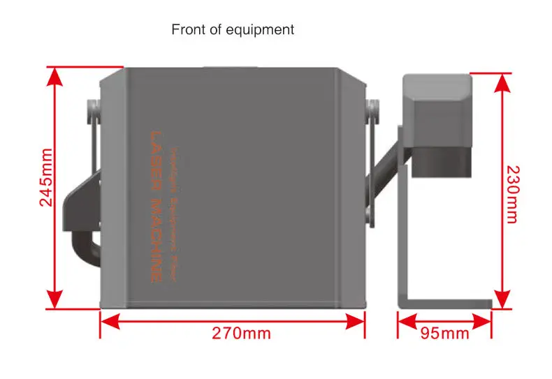 Laser logo printer for printing names on metal plastic fiber laser engraving machine metal surface laser printer