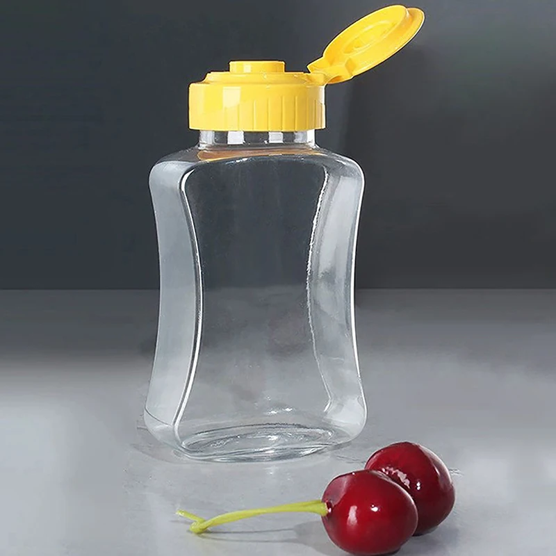 180ml Plastic Honey Condiment/Ketchup Squeeze Bottle Flip Cap Refillable Syrup Jar Dispenser Leakproof Mayonnaise Container