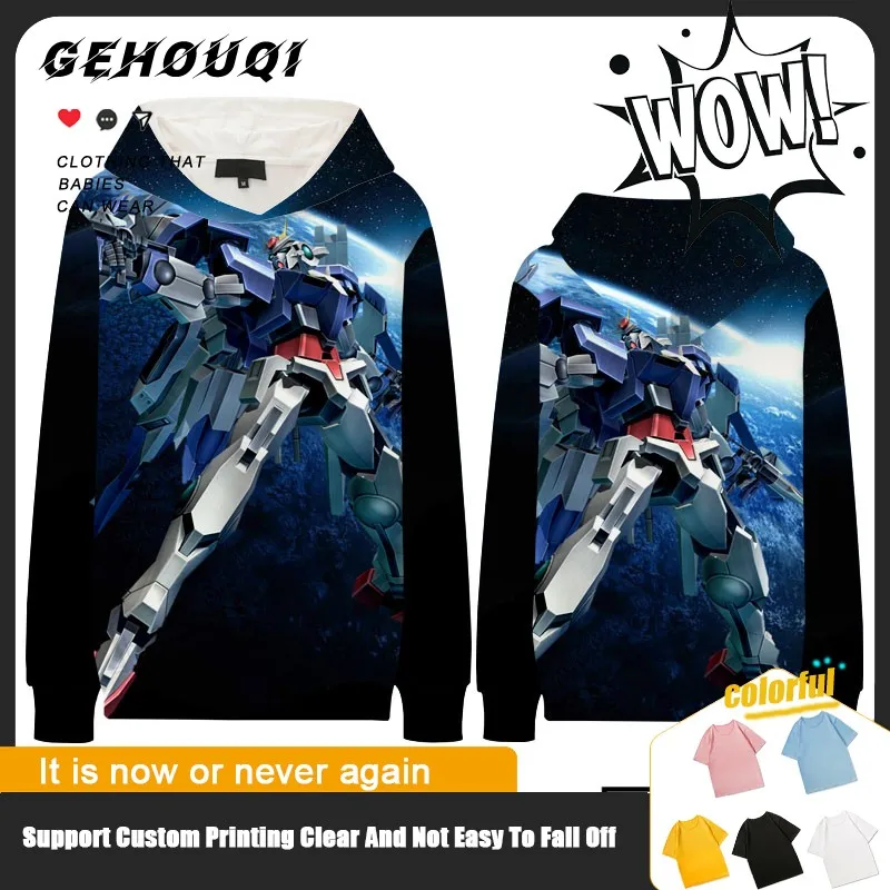 

Mobile Warrior Gundam Joint New Hooded Hoodie Men Gundam Anime Around Children's Clothing Loose Tide