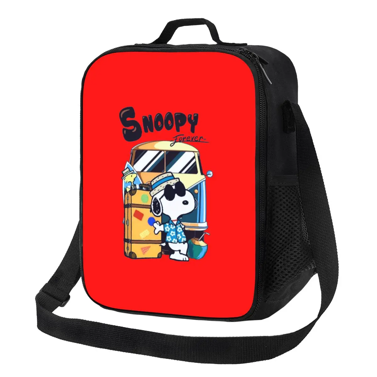 

Custom S-snoopys Forever Insulated Lunch Bag for Women Cooler Thermal Lunch Box Office Picnic Travel
