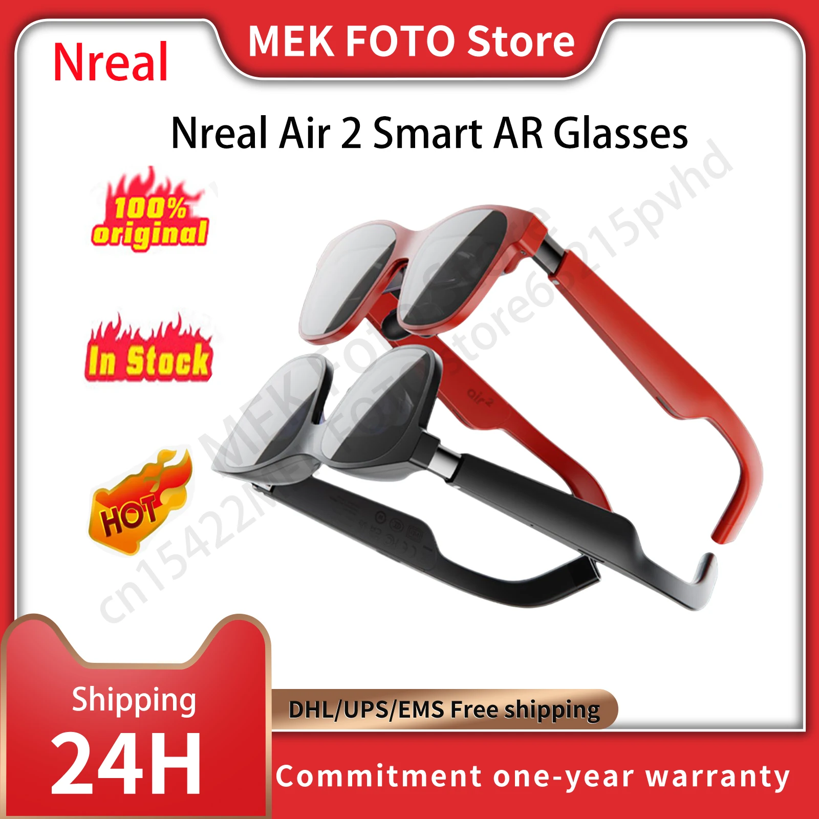 نظارات Nreal Air 2 pro AR الأصلية XREAL Air 130 بوصة شاشة عملاقة فضائية للسينما الخاصة عرض محمول VS نظارات Rokid MAX