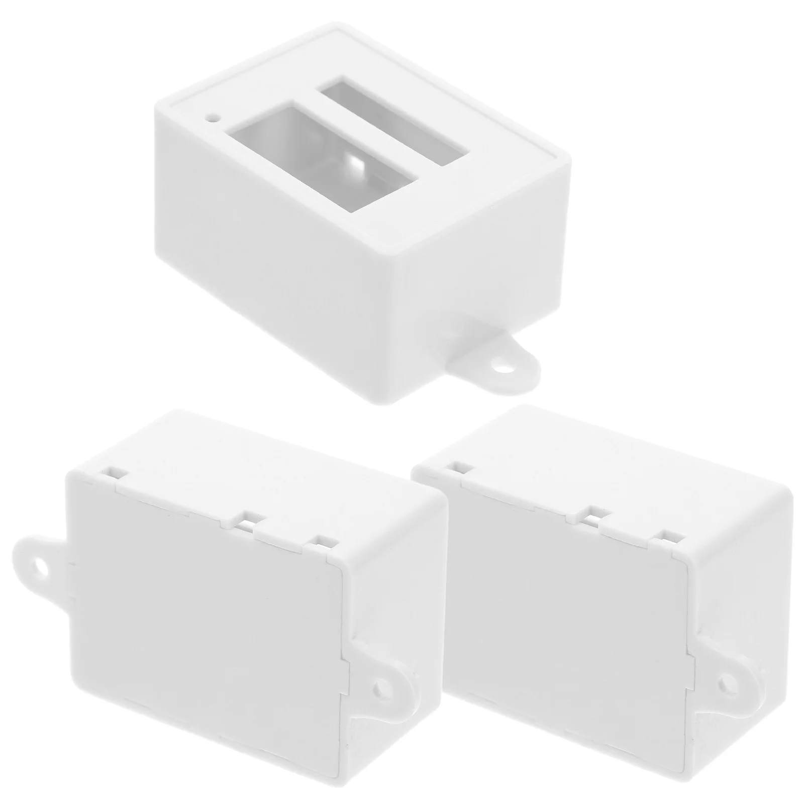 

3Pcs Electrical Switch Boxes Waterproof Plastic Case Outdoor Electrical Enclosure ABS Small Junction Box for Electronics