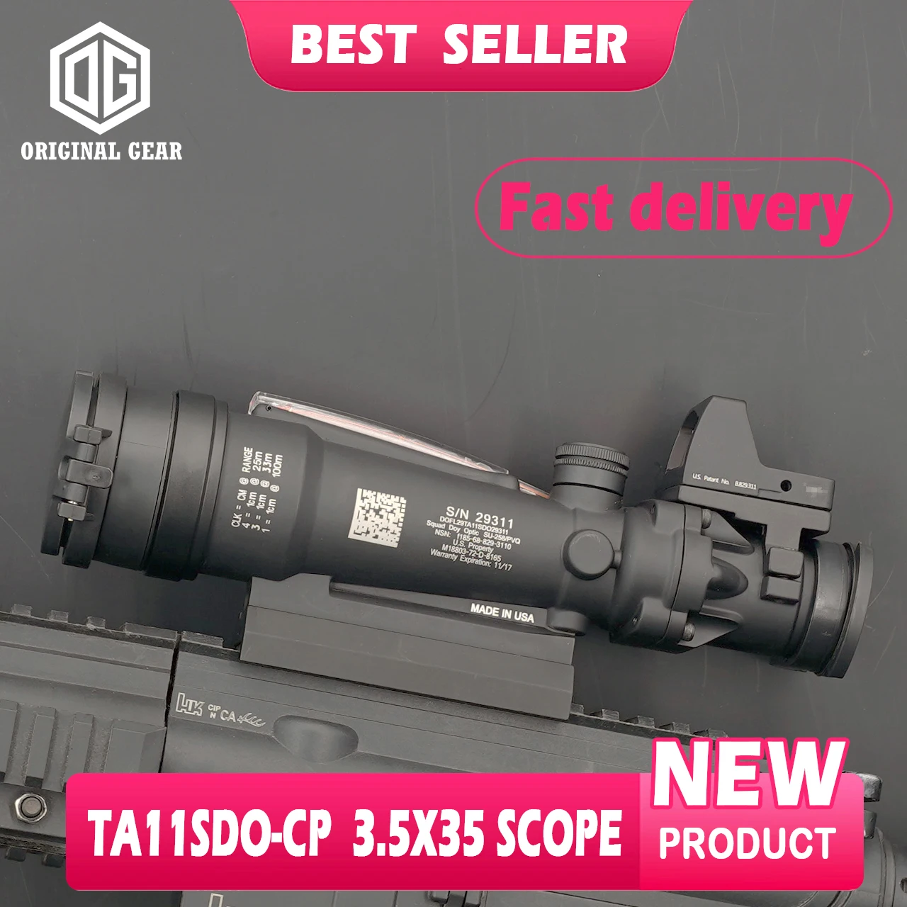 

TA11 SDO-CP Real Fiber Glass Reticle Hunting Optic Sight Airsoft Riflescope W/Original Marking