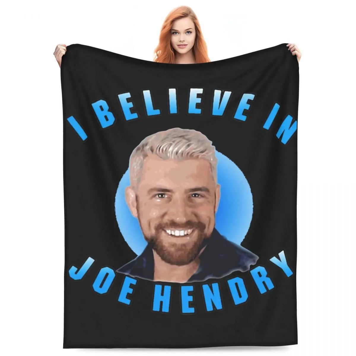 Cozy Joe Hendry Wrestling Blanket Accessories Sofa Decorative Sports Believe Throw Blanket Lightweight Fleece for Office