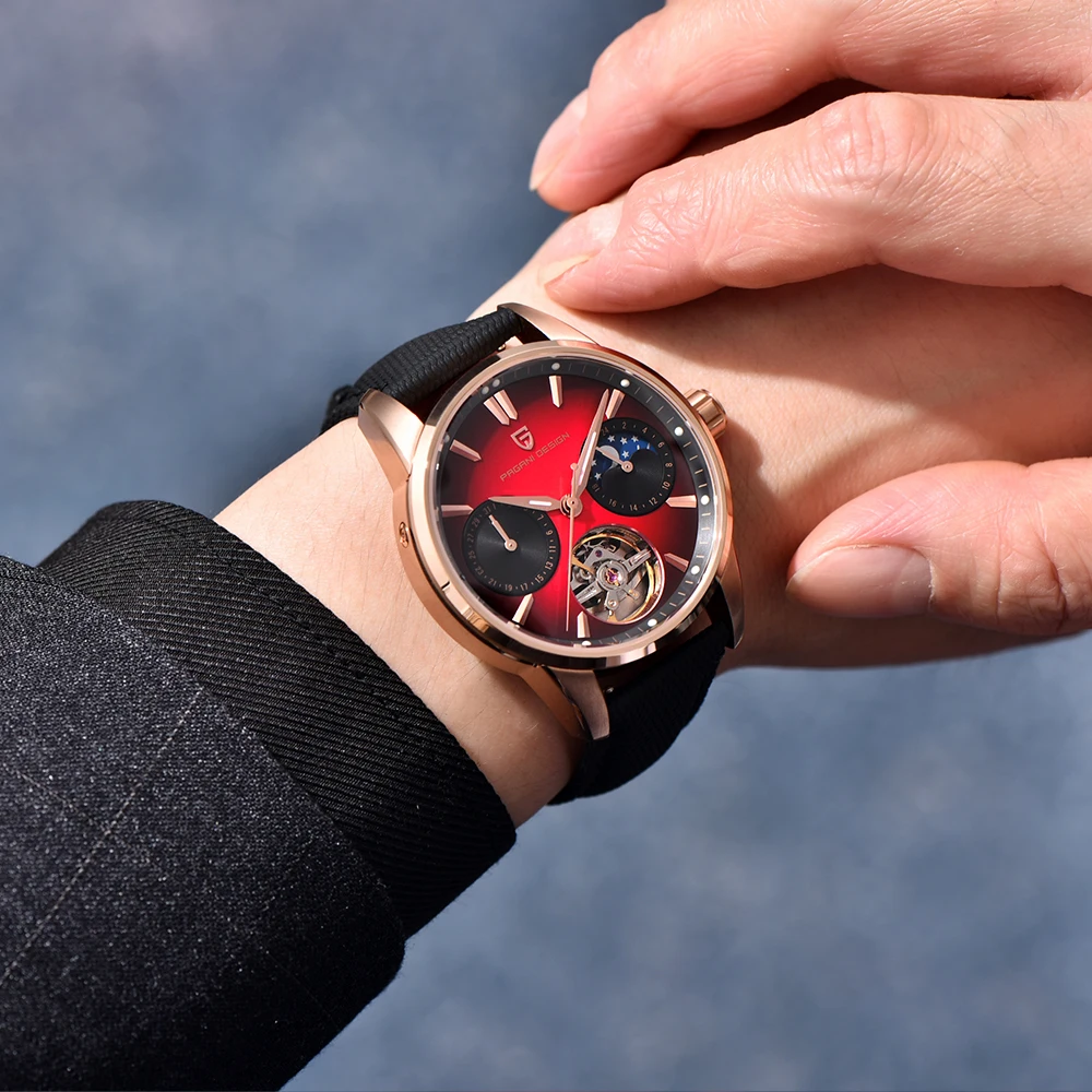 Pagani Design 2025 New 41MM Luxury Automatic Mechanical Men's Watch Stainless Steel 10bar Waterproof Pilot Watch reloj hombre