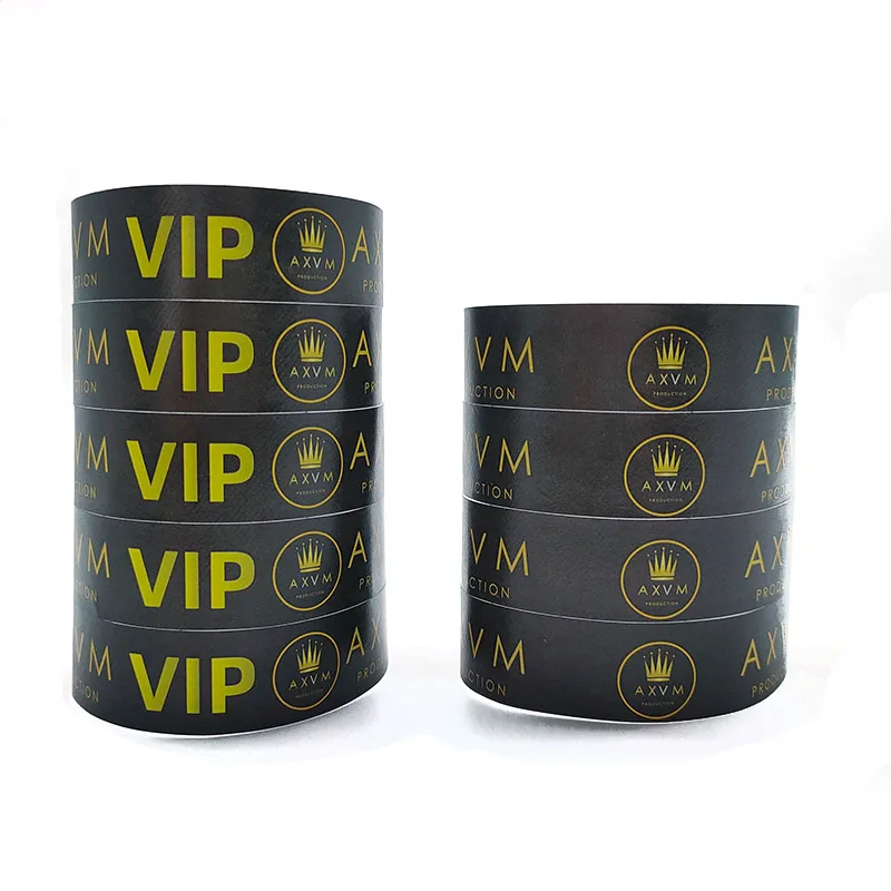 100pcs Count Factory Wholesale Festival Wrist Bands ,Waterproof Events Bracelets,Entrance Tickets VIP Wristbands Support Custom