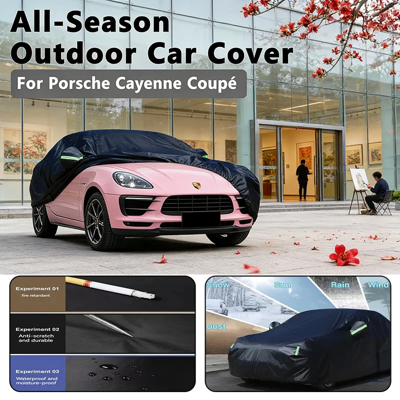 

Car Cover for Porsche Cayenne Coupe Full Body Protection Waterproof Dustproof Heat-Resistant All-Season Use Exterior Accessories